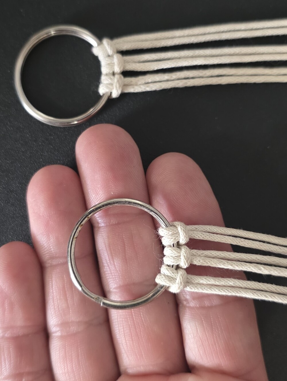 Round Shell Bead Rope Decor with Keychain Ends - Picture 5 of 8